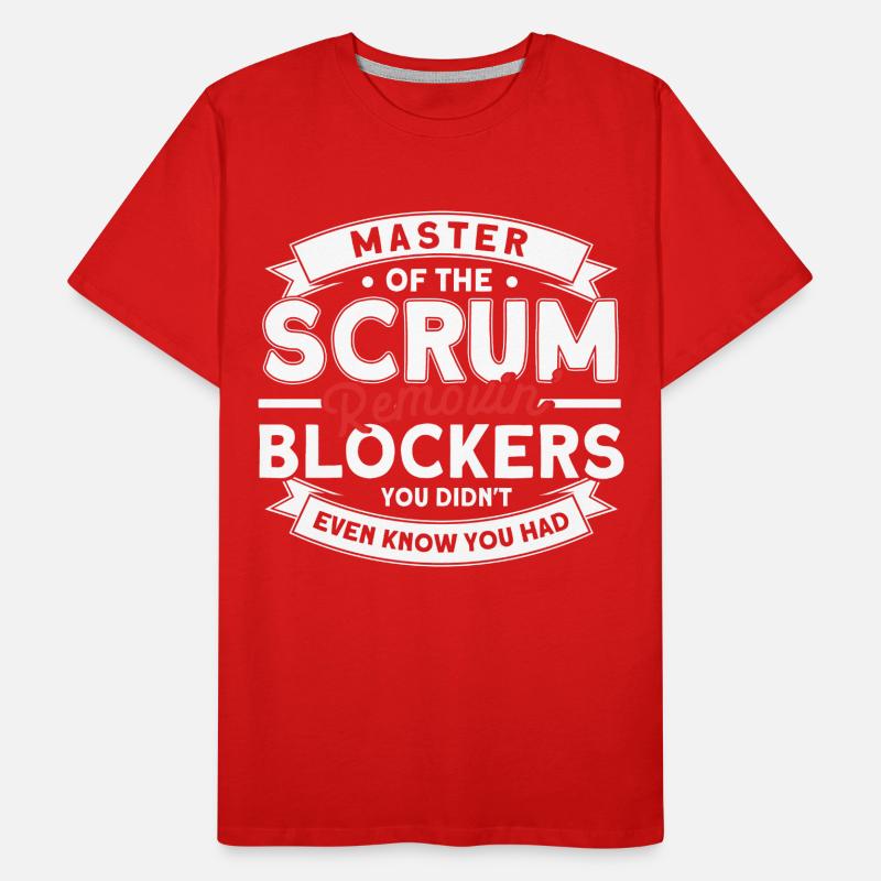Git Developer Scrum Master Programmer Gift Men's Premium Organic T-Shirt