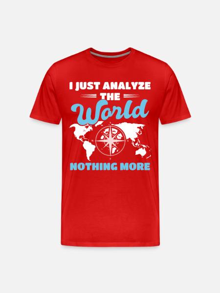 Map Map Plan Cartography - Men's Premium Organic T-Shirt - red
