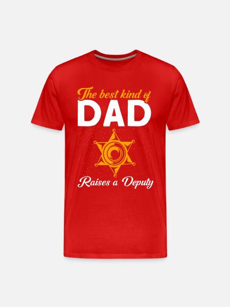 Papa Assistant Sheriff Papa Father - Men's Premium Organic T-Shirt - red