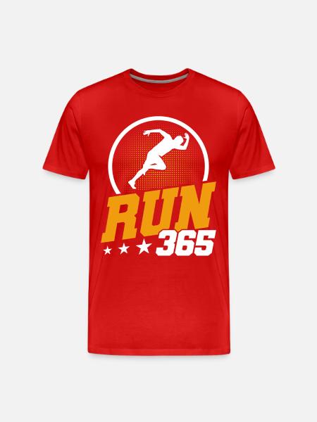 Motivation Streak Running Runner Marathon - Men's Premium Organic T-Shirt - red