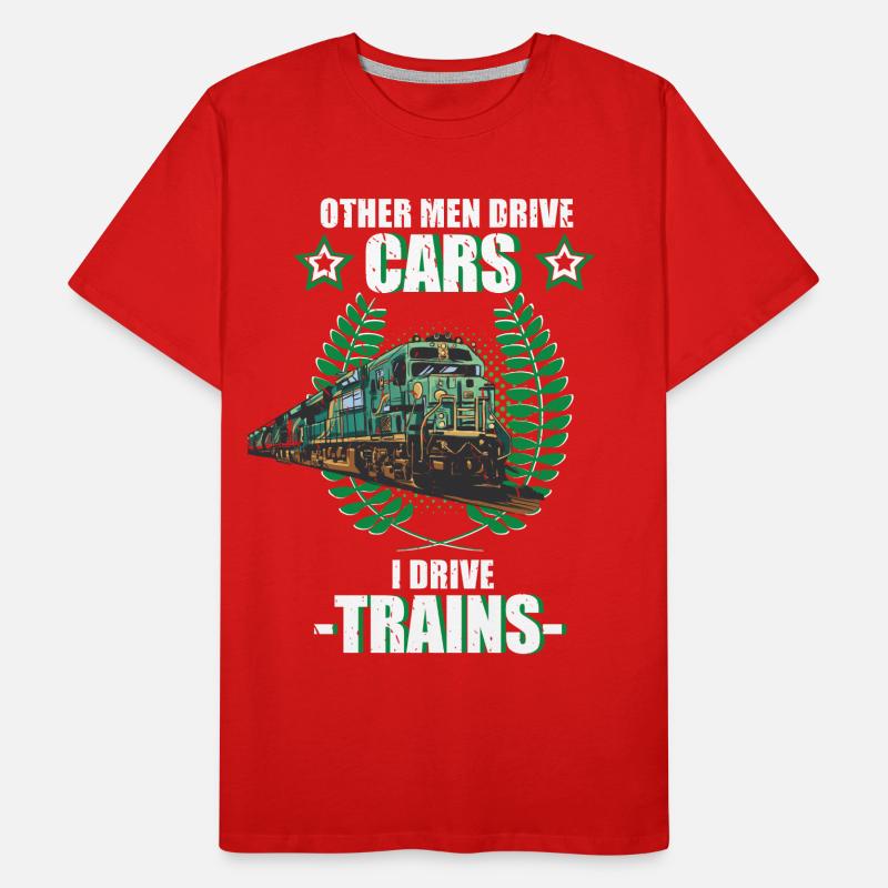 Trains Railway Decoy Driver Train Gift Men's Premium Organic T-Shirt
