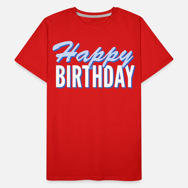 Félicitations Idée cadeau de vœux d’anniversaire T-shirt bio Premium Homme