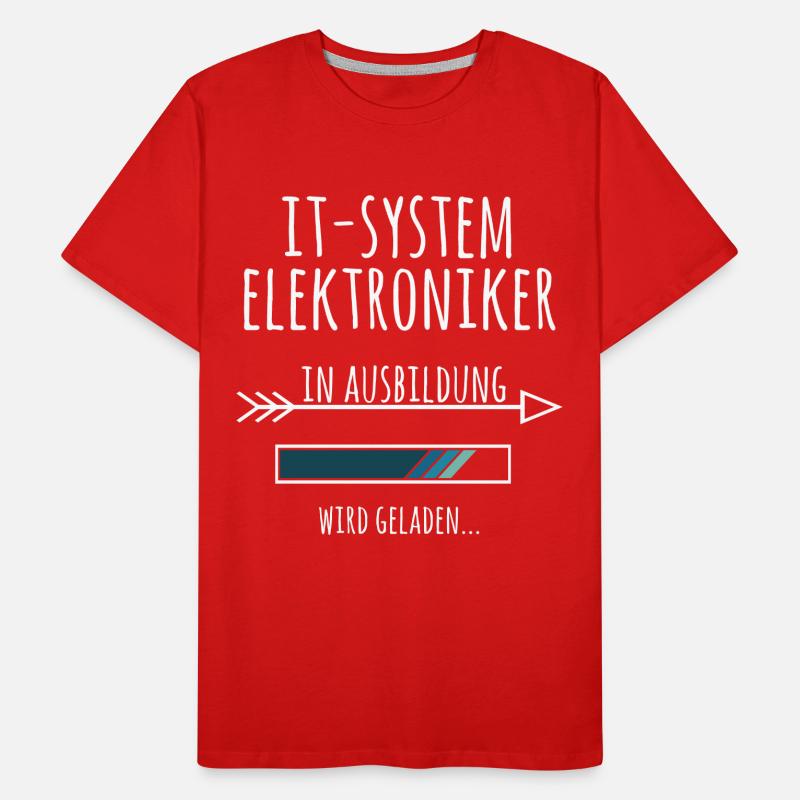 IT-Systemelektroniker Ausbildung Beruf Geschenk Männer Premium Bio T-Shirt