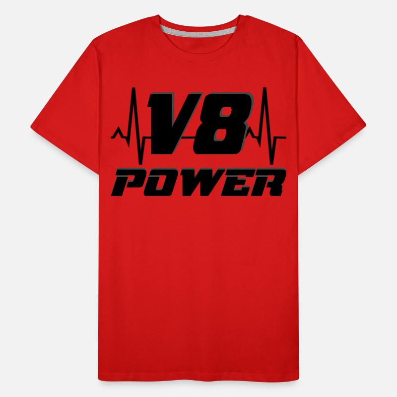 V8 Power Men's Premium Organic T-Shirt