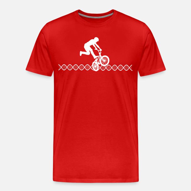 DNA Bmx - Männer Premium Bio T-Shirt - Rot