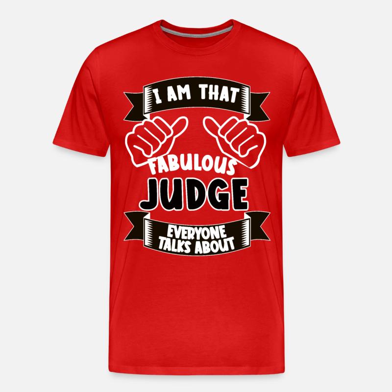 Richter Lustiger Spruch Geschenkidee - Männer Premium Bio T-Shirt - Rot