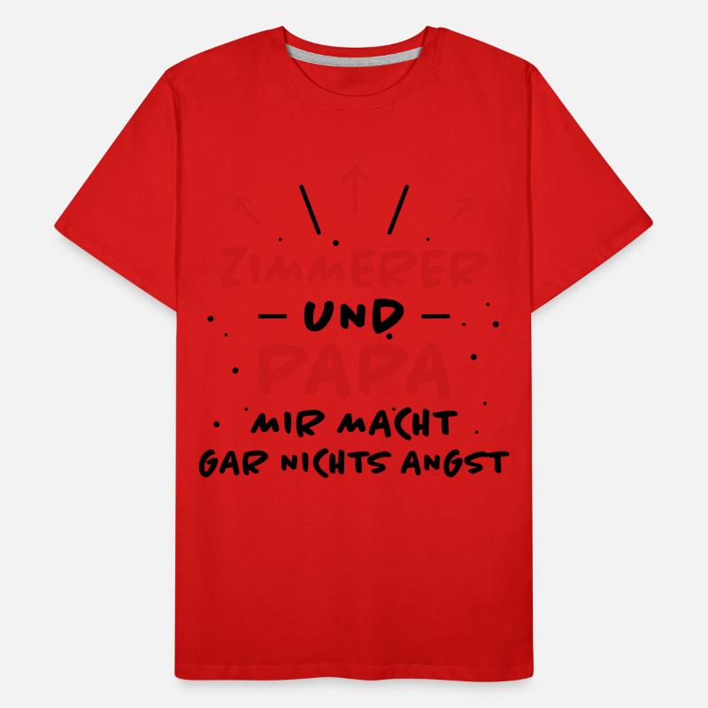 Zimmerer Spruch Zimmermann Witz Zimmerer Geschenk Männer Premium Bio T-Shirt