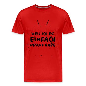 Informatiker Spruch Lustige Programmierer Geschenk - Männer Premium Bio T-Shirt - Rot - Vorne - Damien (186cm)