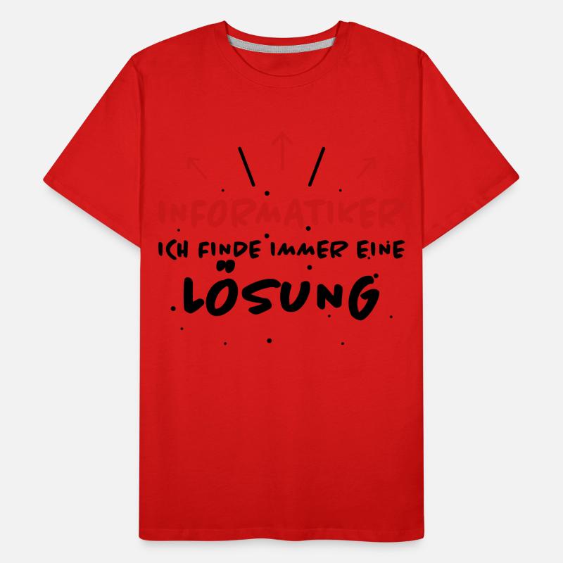Informatiker Spruch Lustige Programmierer Geschenk Männer Premium Bio T-Shirt