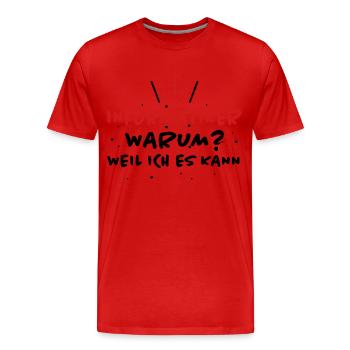 Informatiker Spruch Lustige Programmierer Geschenk - Männer Premium Bio T-Shirt - Rot - Vorne - Damien (186cm)