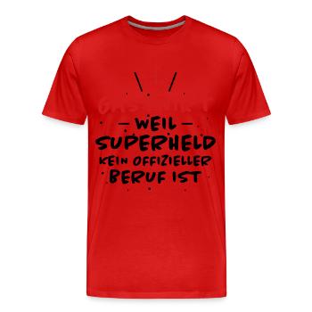 Gastwirt Spruch Kneipe Wirt Fun Gastwirt Geschenk - Männer Premium Bio T-Shirt - Rot - Vorne - Damien (186cm)