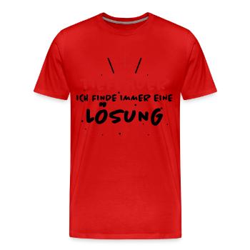 Tiefbauer Spruch Beruf Lustiges Tiefbauer Geschenk - Männer Premium Bio T-Shirt - Rot - Vorne - Damien (186cm)