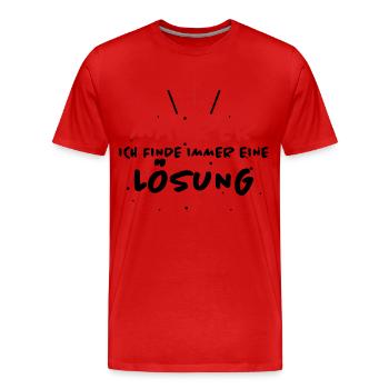 Maurer Spruch Baustelle Lustiges Maurer Geschenk - Männer Premium Bio T-Shirt - Rot - Vorne - Damien (186cm)
