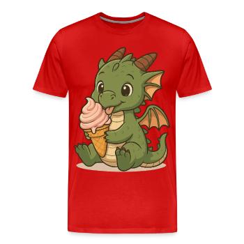 instead of fire - Men's Premium Organic T-Shirt - red - Front - Damien (186cm)
