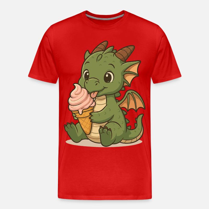 Eis statt Feuer - Männer Premium Bio T-Shirt - Rot