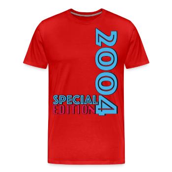 18 Birthday Young Girls 18 years 2004 - Men's Premium Organic T-Shirt - red - Front - Damien (186cm)