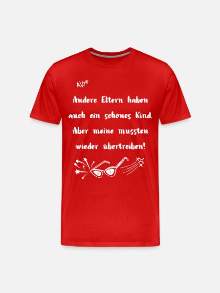 Schönes Kind - Männer Premium Bio T-Shirt - Rot