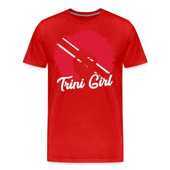 Trinité-et-Tobago Fille - T-shirt bio Premium Homme - rouge - Devant - Damien (186cm)