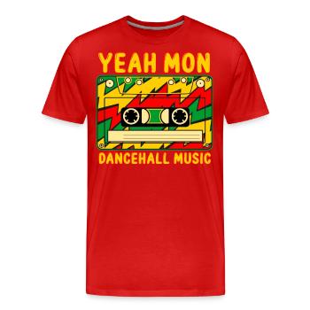 Dancehall Music Jamaica - Men's Premium Organic T-Shirt - red - Front - Damien (186cm)