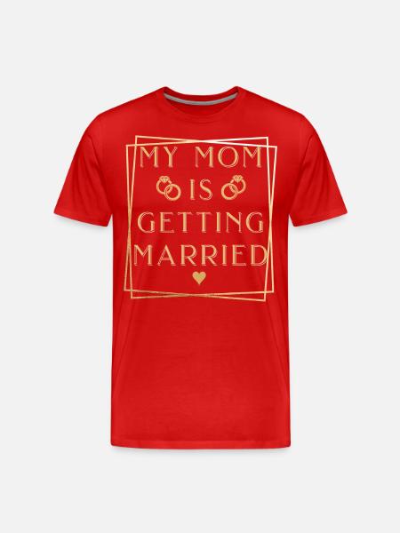 Hochzeit Mutter - Männer Premium Bio T-Shirt - Rot