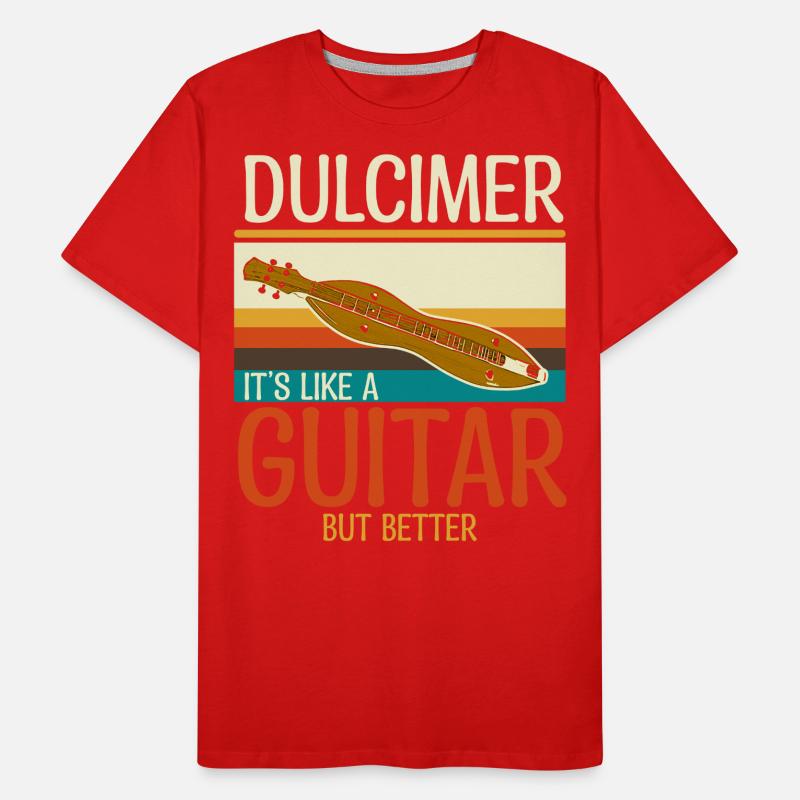 Dulcimer Instrument T-shirt bio Premium Homme