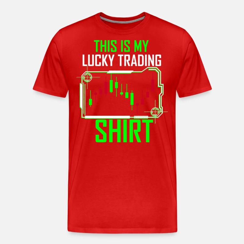 Trading Geld - Männer Premium Bio T-Shirt - Rot