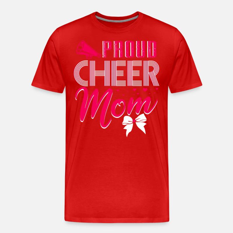 Cheerleading Mutter - Männer Premium Bio T-Shirt - Rot