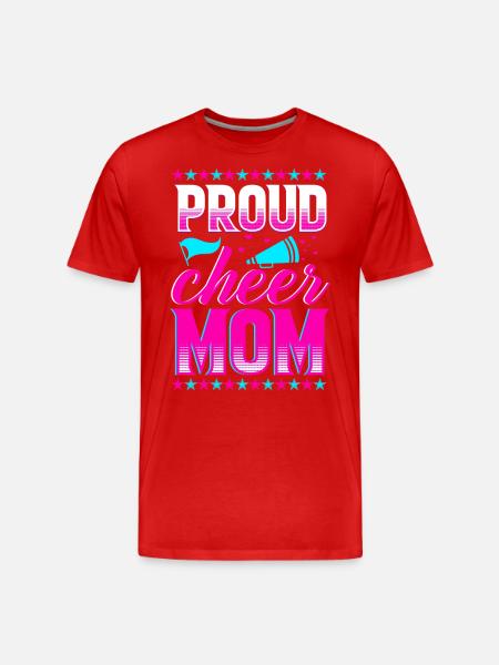 Cheerleading Mutter Cheerleader Eltern - Männer Premium Bio T-Shirt - Rot