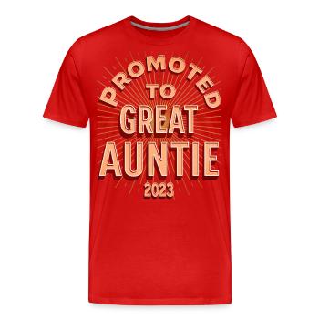 Tante 2023 - T-shirt bio Premium Homme - rouge - Devant - Damien (186cm)