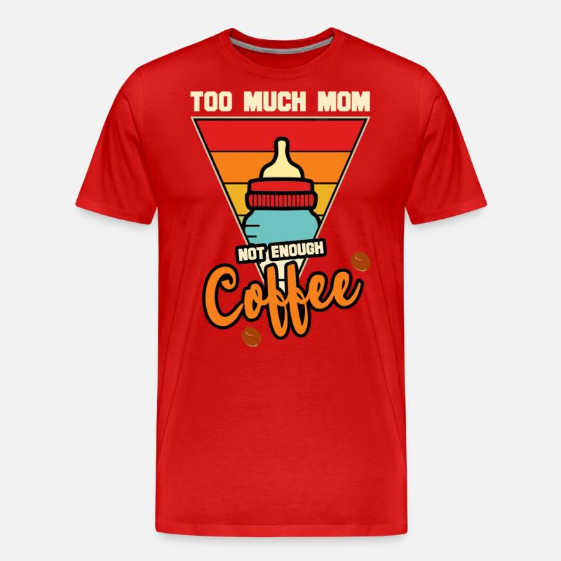 Beruf Mutter Geburt Kind - Männer Premium Bio T-Shirt - Rot