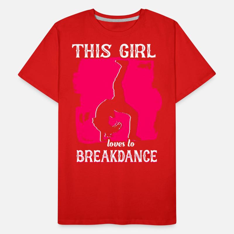 Fille de break dance danseuse de break T-shirt bio Premium Homme