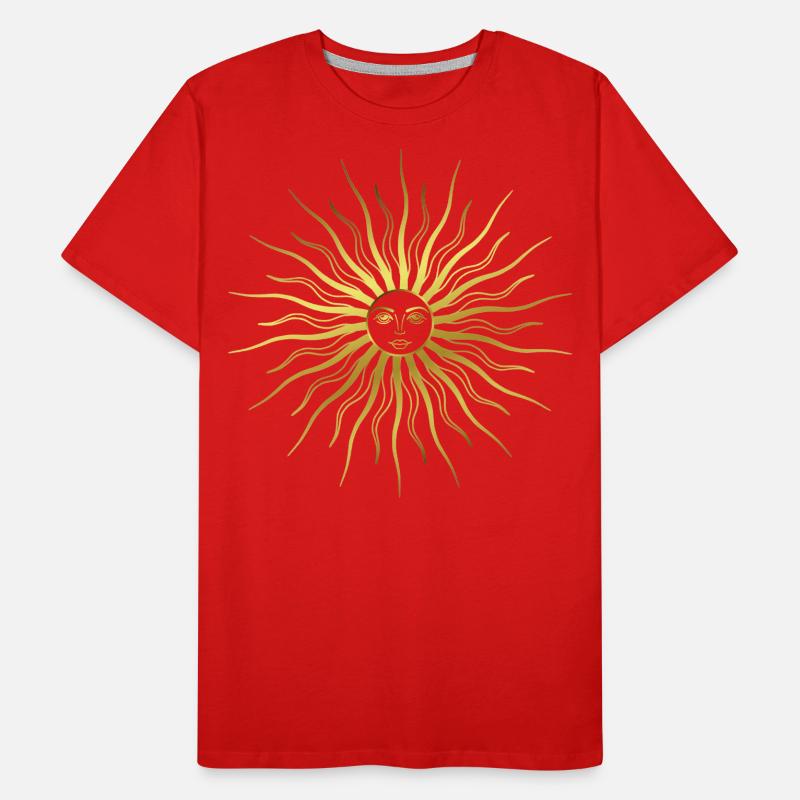 Sun - Sun Rays - Sun Face - Rays Men's Premium Organic T-Shirt