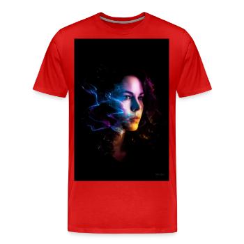 Sensual 5 - Men's Premium Organic T-Shirt - red - Front - Damien (186cm)