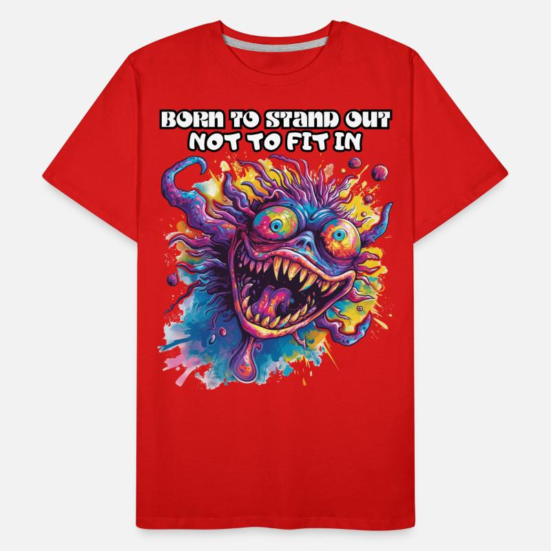 Né pour se démarquer, ne pas s’intégrer, être différent, cool T-shirt bio Premium Homme