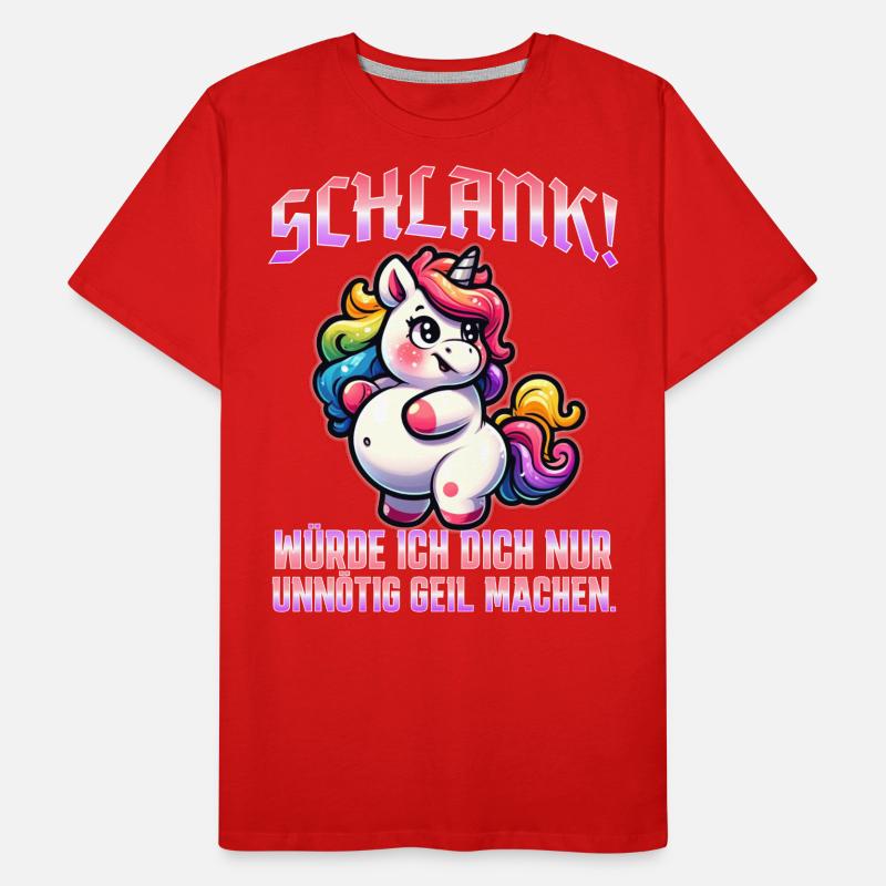Schlank & Selbstbewusst: Ironisches Statement Männer Premium Bio T-Shirt