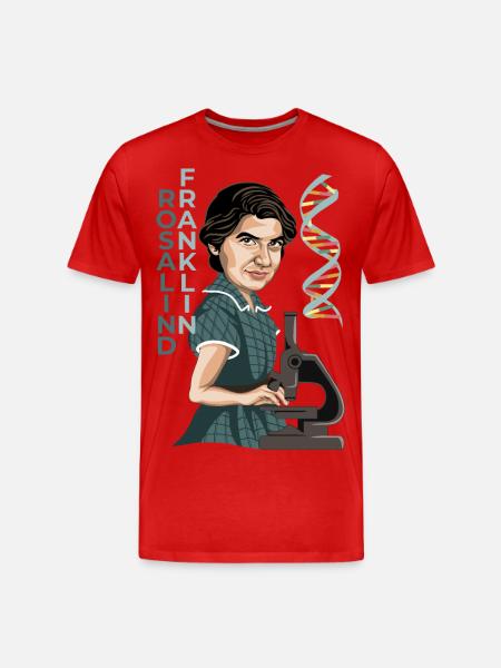 Rosalind Franklin - Männer Premium Bio T-Shirt - Rot