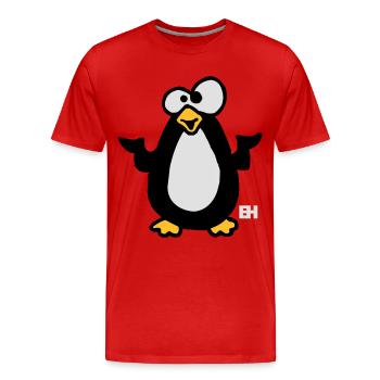 Manchot - T-shirt bio Premium Homme - rouge - Devant - Damien (186cm)