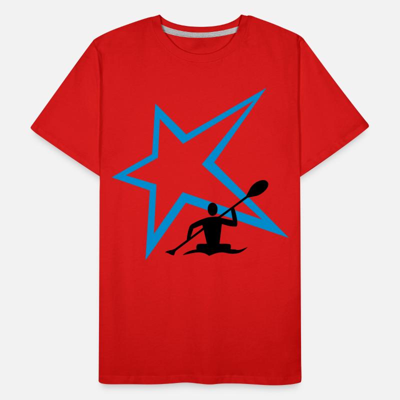 Kanu Stern Männer Premium Bio T-Shirt