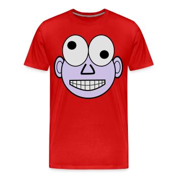 funny face - T-shirt bio Premium Homme - rouge - Devant - Damien (186cm)