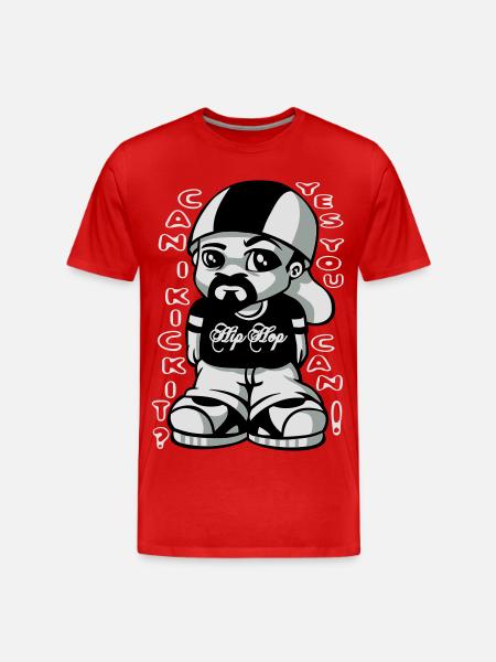Hip hop fan - Men's Premium Organic T-Shirt - red