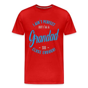 I'm a Grandad - Men's Premium Organic T-Shirt - red - Front - Damien (186cm)