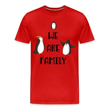 famille - T-shirt bio Premium Homme - rouge - Devant - Damien (186cm)