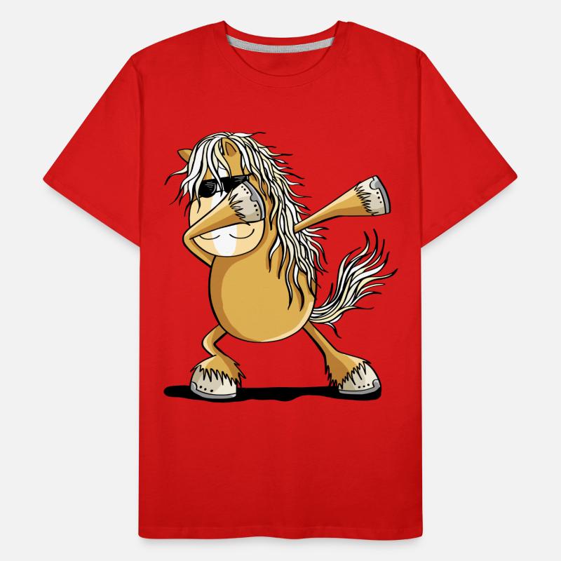 Cooles Dab Dance Pferd Dabbing Pony Comic Männer Premium Bio T-Shirt