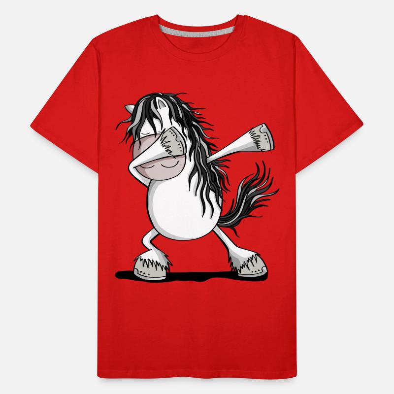 Cool Dab Dance Cheval Cheval Dabbing Pony Fun T-shirt bio Premium Homme