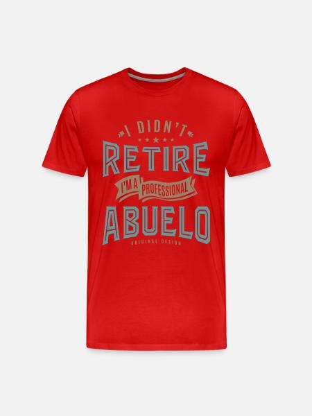 Professional Abuelo - Men's Premium Organic T-Shirt - red