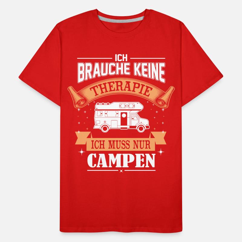 Camp Camping Camper Caravan Vacances T-shirt bio Premium Homme