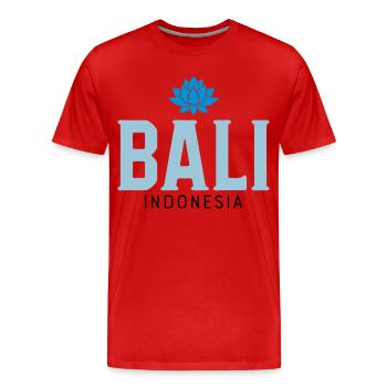 Bali - Männer Premium Bio T-Shirt - Rot - Vorne - Damien (186cm)