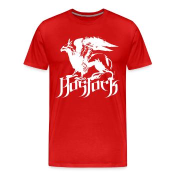 Rostock Greif - Männer Premium Bio T-Shirt - Rot - Vorne - Damien (186cm)