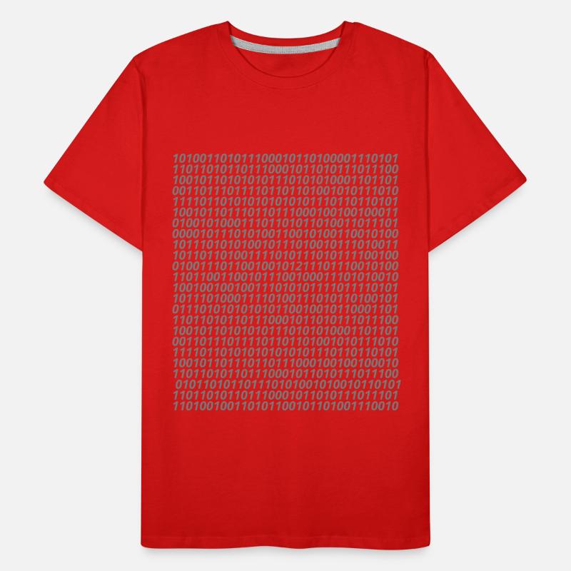 Binary code logo Men's Premium Organic T-Shirt