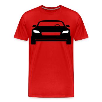 Sports car - Men's Premium Organic T-Shirt - red - Front - Damien (186cm)